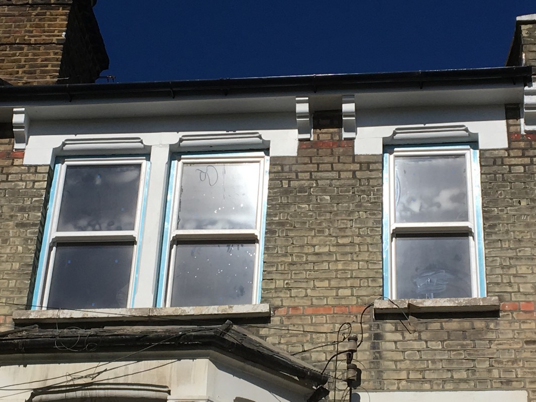 New uPVC sash windows fitted on Victorian terrace in Norbury